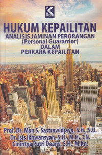 Image of Hukum kepailitan: analisis jaminan perorangan (personal guarantor) dalam kepailitan.