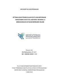 Image of IMPLEMENTASI AKSI PERUBAHAN OPTIMALISASI PENGELOLAAN DATA DAN INFORMASI MONITORING DAN EVALUASI BSML REGIONAL II MENGGUNAKAN APLIKASI BERBASIS ONLINE