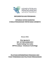 Image of IMPLEMENTASI AKSI PERUBAHAN: INTEGRASI SISTEM KEARSIPAN DI BALAI PENGAWASAN TERTIB NIAGA SURABAYA