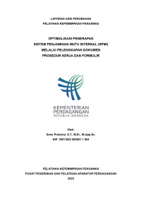 Image of LAPORAN AKSI PERUBAHAN PELATIHAN KEPEMIMPINAN PENGAWAS: OPTIMALISASI PENERAPAN SISTEM PENJAMINAN MUTU INTERNAL (SPMI) MELALUI PELENGKAPAN DOKUMEN PROSEDUR KERJA DAN FORMULIR