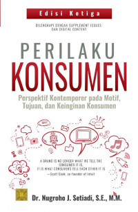 Image of Perilaku konsumen: perspektif kontemporer pada motif, tujuan, dan keinginan konsumen